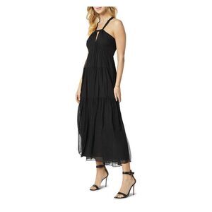 JOIE Womens Black Lined Sleeveless Halter Tea-Length Party Shift Dress XXS